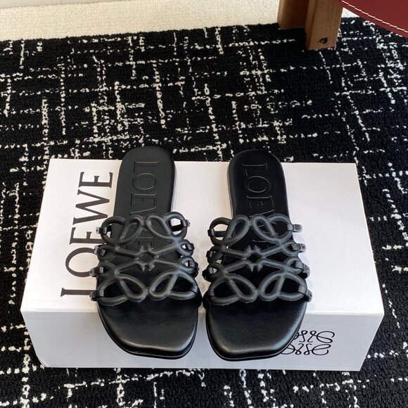 Loewe Women's Black Slide Slippers - Picture 1 of 7